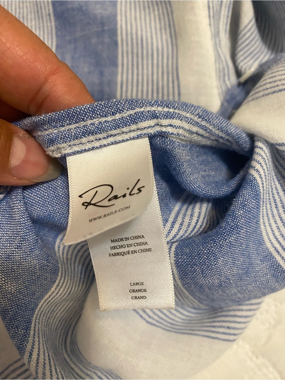 Rails Charli Shirt Linen Blend - Nevis Stripe - Picture 9 of 11
